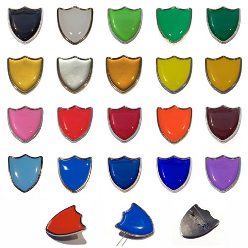 Plain Colour Shield Badges